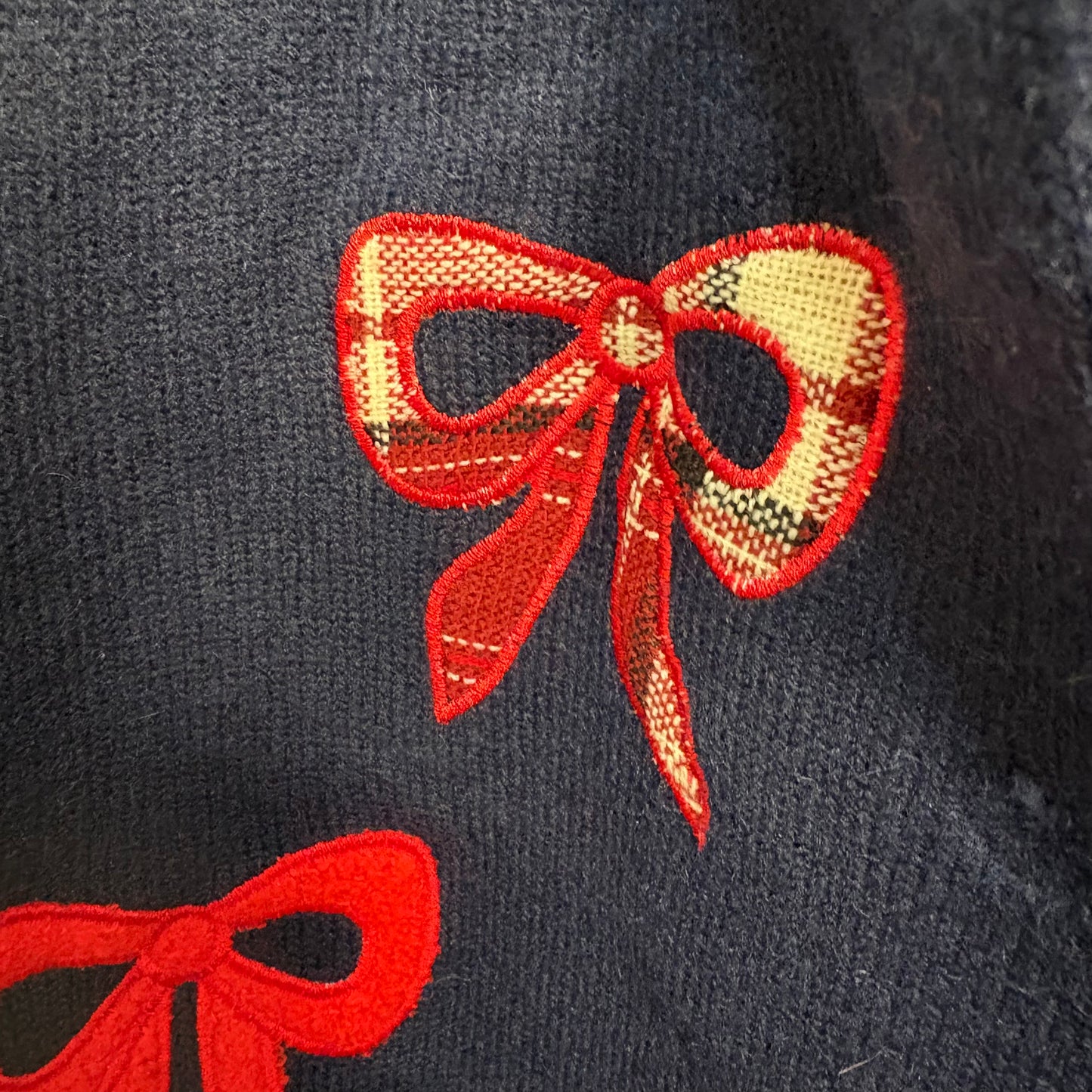 Textured Bow Knit Cardigan