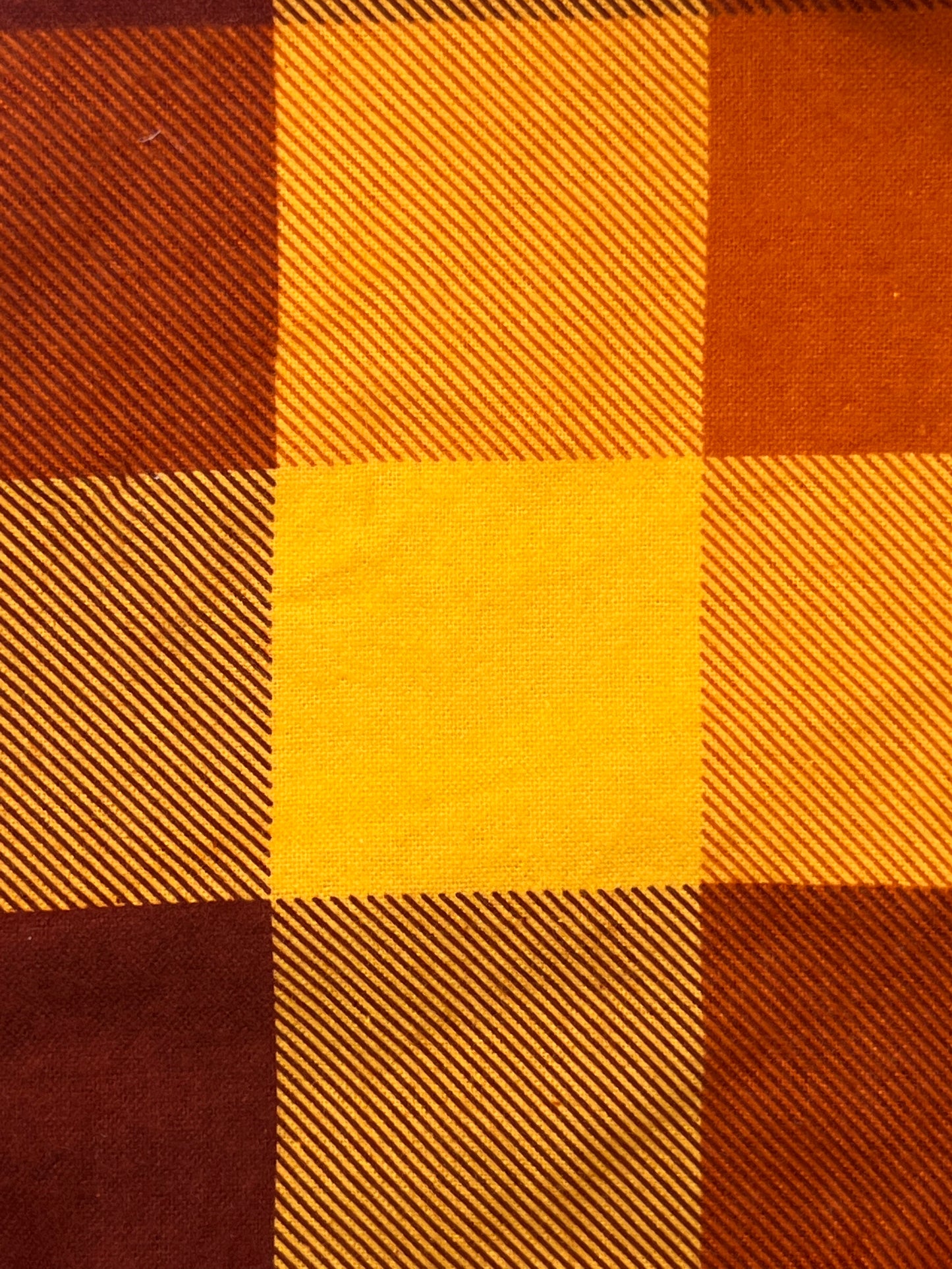 Brown and Yellow Fall Flannel