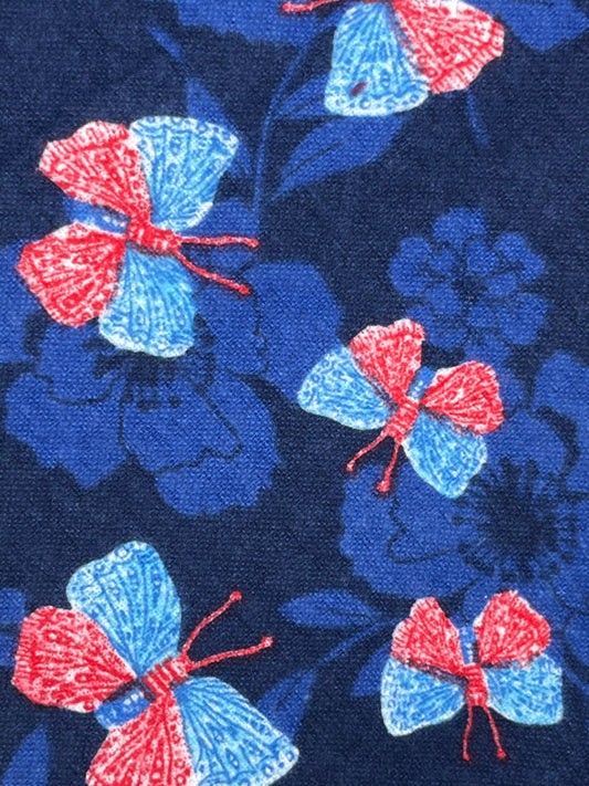 Red and Blue Butterflies
